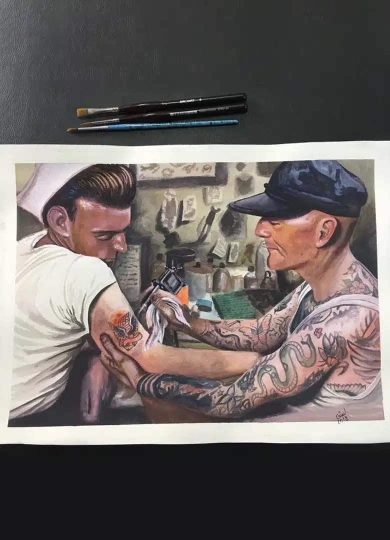 Tatuagem realista de Gian Silva 29